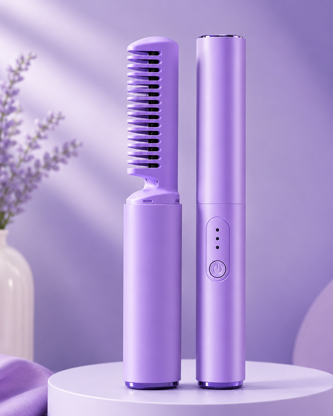 Shopexprs - Compact Hair-Comb Straightener